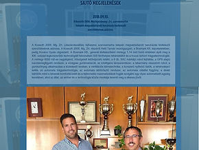 A Kossuth 2006. Mezőgazdasági  Zrt. szarvasmarha telepén megvalósítandó beruházás kivitelezői szerződésének aláírása.<br />
